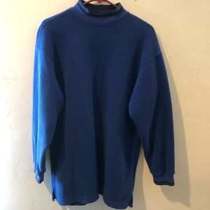 Men’s blue/black turtleneck sweater sz M